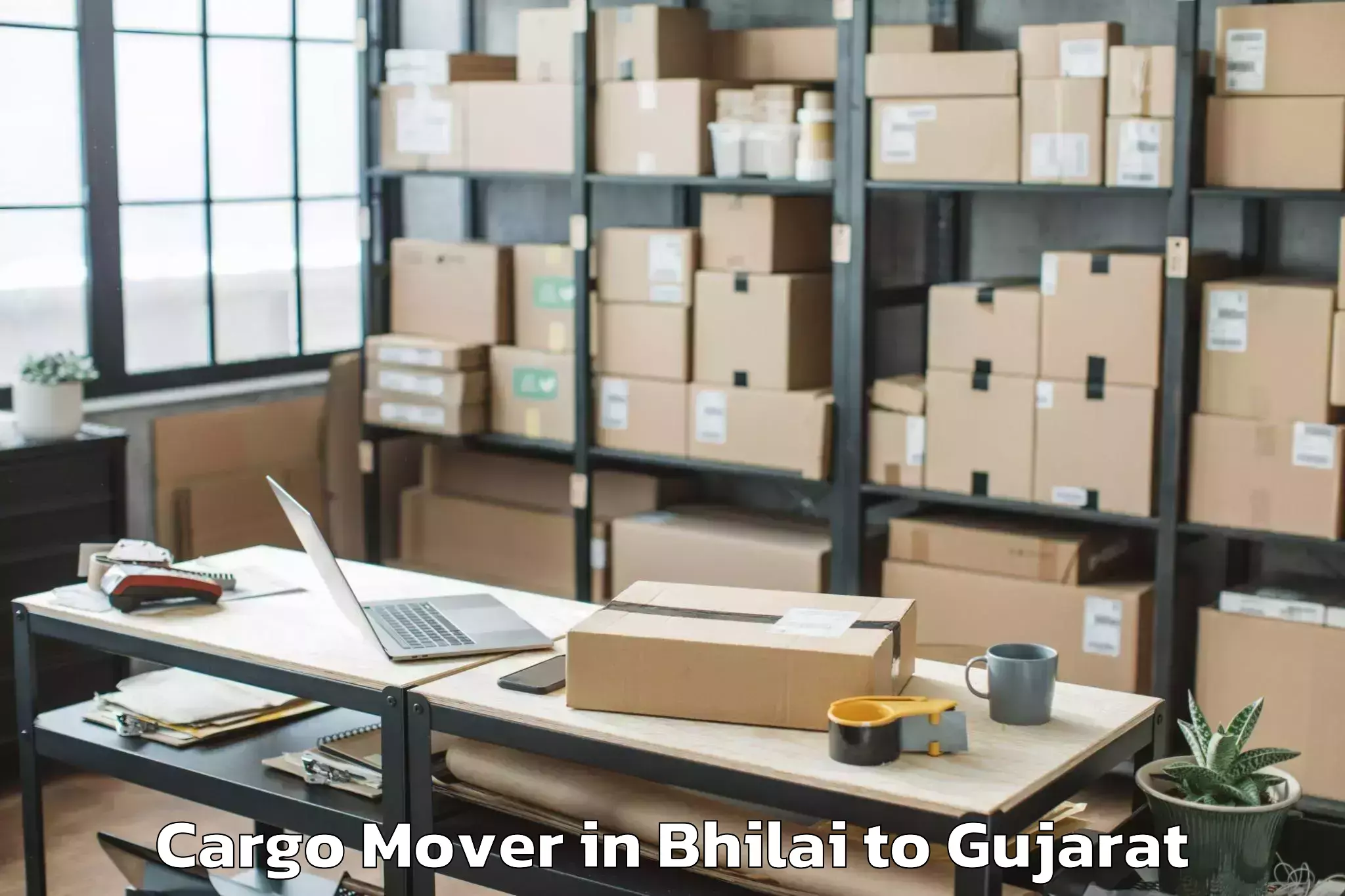 Easy Bhilai to Thasra Cargo Mover Booking